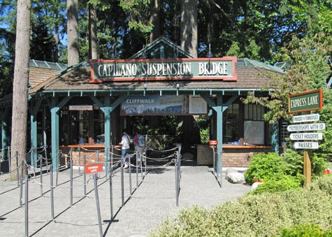 Capilano Suspension Bridge in Vancouver BC