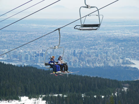 View of Vancouver from Cypress Mountain